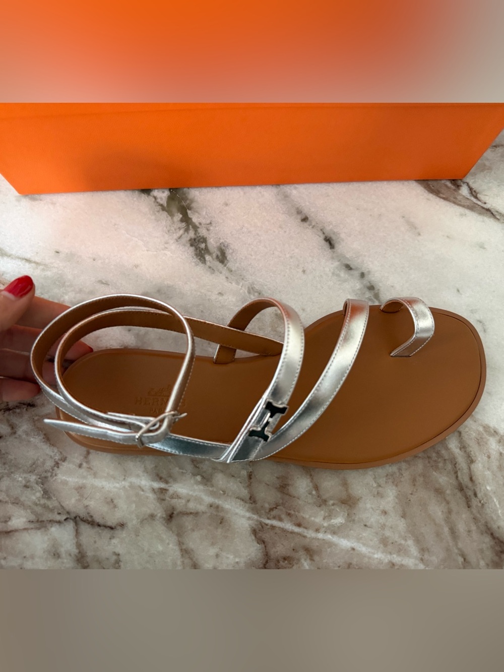 Hermes Harmonie sandals 38 BNIB - Picture 8 of 15